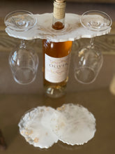 Load image into Gallery viewer, Custom Order Wine Holder Bundle - 2 Glasses & 2 Coasters DesignZ by CT