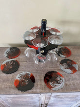 Load image into Gallery viewer, Custom Order Wine Holder Bundle & 6 Large Coasters DesignZ by CT