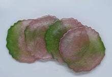 Load image into Gallery viewer, Pink and Green Coaster Set DesignZ by CT