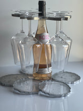 Load image into Gallery viewer, Custom Order Wine Holder Bundle & 5 Large Coasters DesignZ by CT