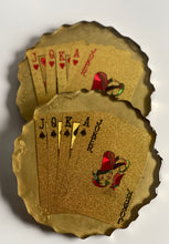 Load image into Gallery viewer, Play Your Cards Right Coaster Set-Gold DesignZ by CT
