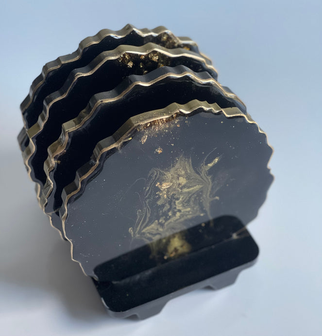 Gilded Edge Ceramic Coaster – Cocus Pocus