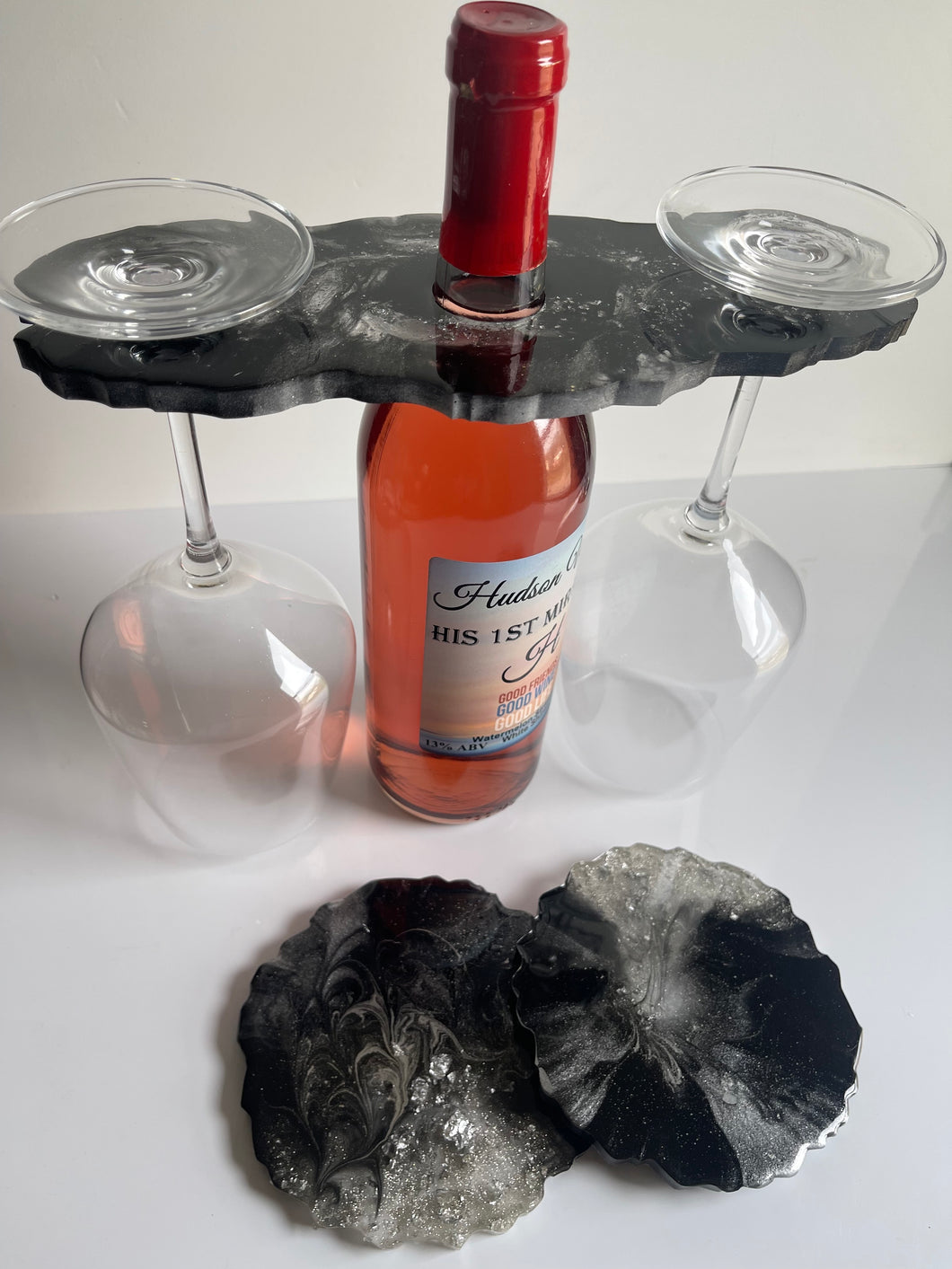 Black Diamond Wine Holder Bundle Set DesignZ by CT