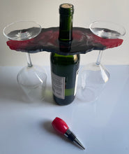 Load image into Gallery viewer, Crossing the Lines Wine Holder Set DesignZ by CT
