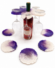 Load image into Gallery viewer, Custom Order Wine Holder Bundle &amp; 5 Large Coasters DesignZ by CT
