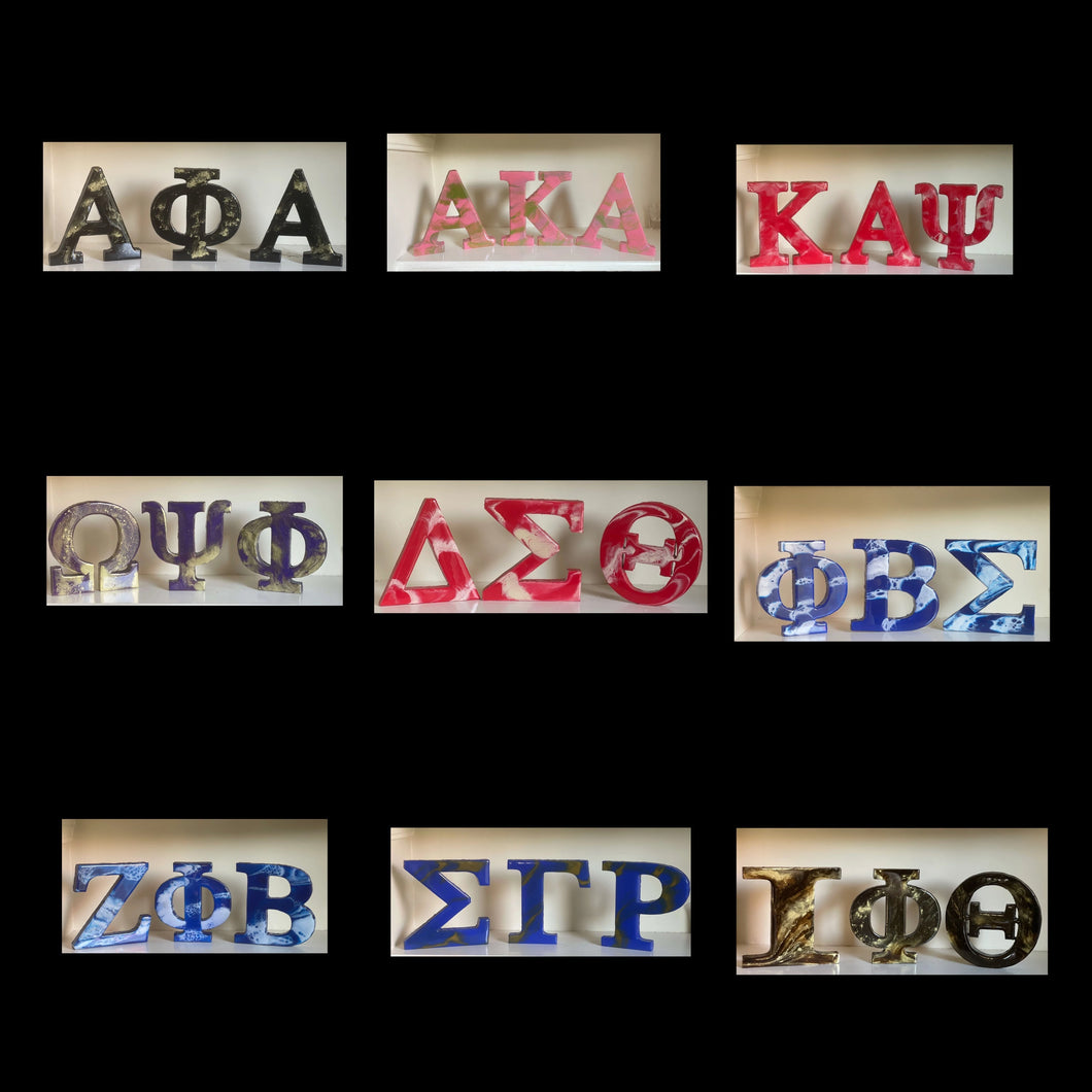 Custom Order 10 inch Greek Letters DesignZ by CT