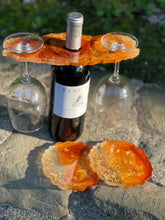 Load image into Gallery viewer, Custom Order Wine Holder Bundle - 2 Glasses &amp; 2 Coasters DesignZ by CT 
